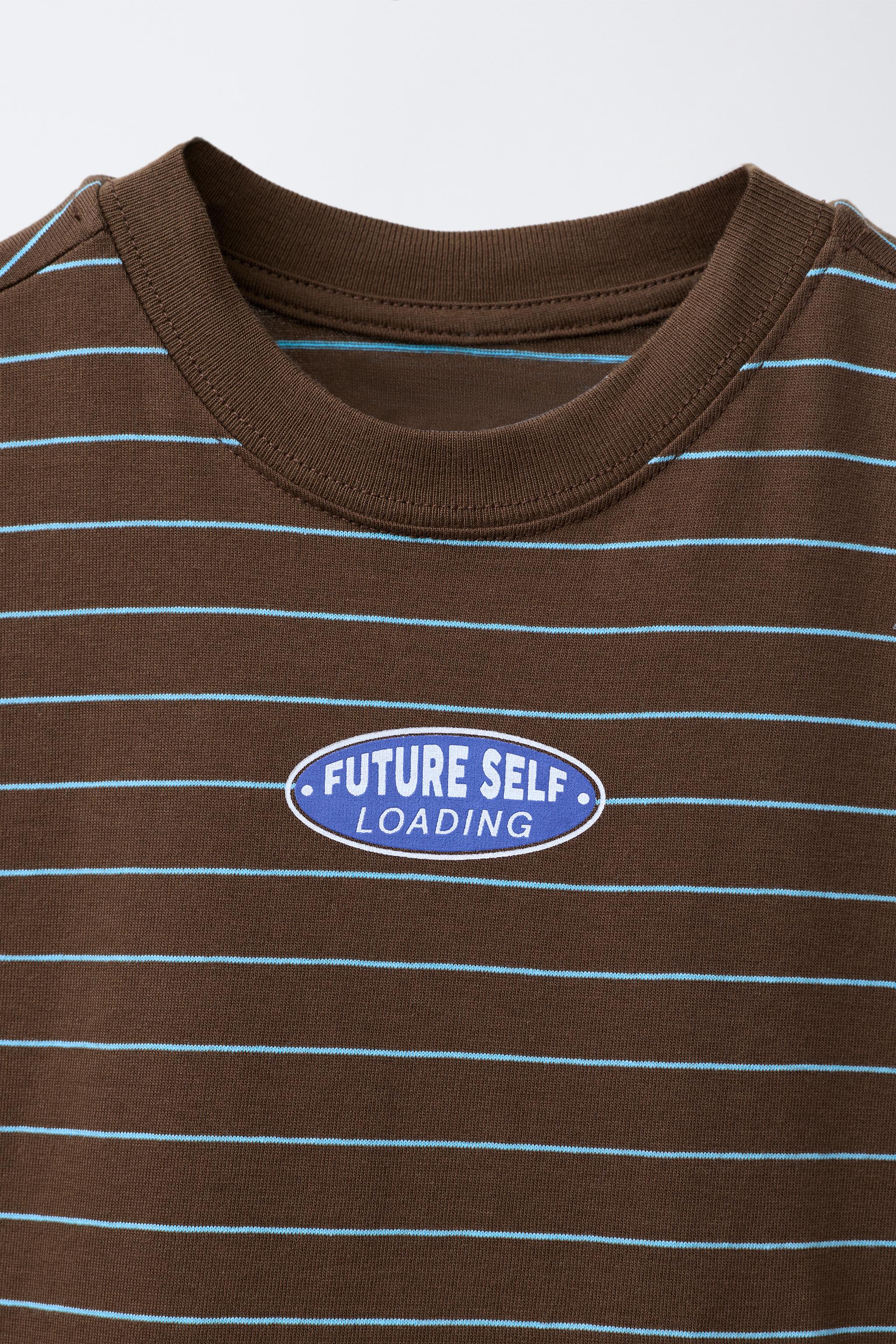 STRIPED LOGO T-SHIRT